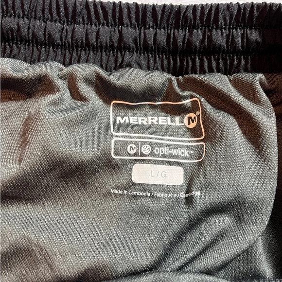 Women's Merrell Running Shorts Black & Teal Opti-Wick Size Large - Picture 5 of 8